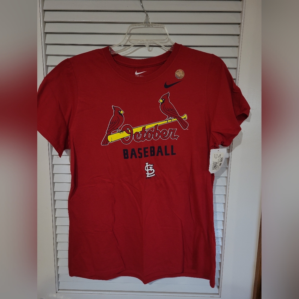 NWT Nike St Louis Carindals October baseball tshirt XL